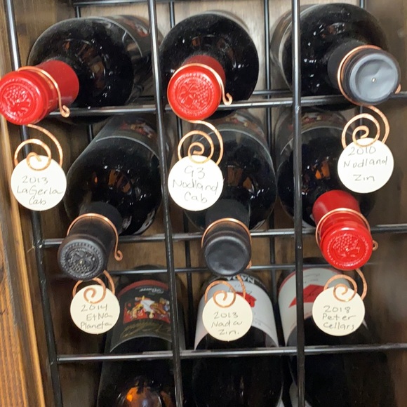 WINE TAGS!!  ORGANIZE YOUR WINE CELLAR w/STYLE! - Picture 1 of 6